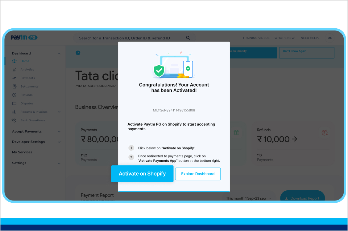 Shopify Paytm Payment Gateway